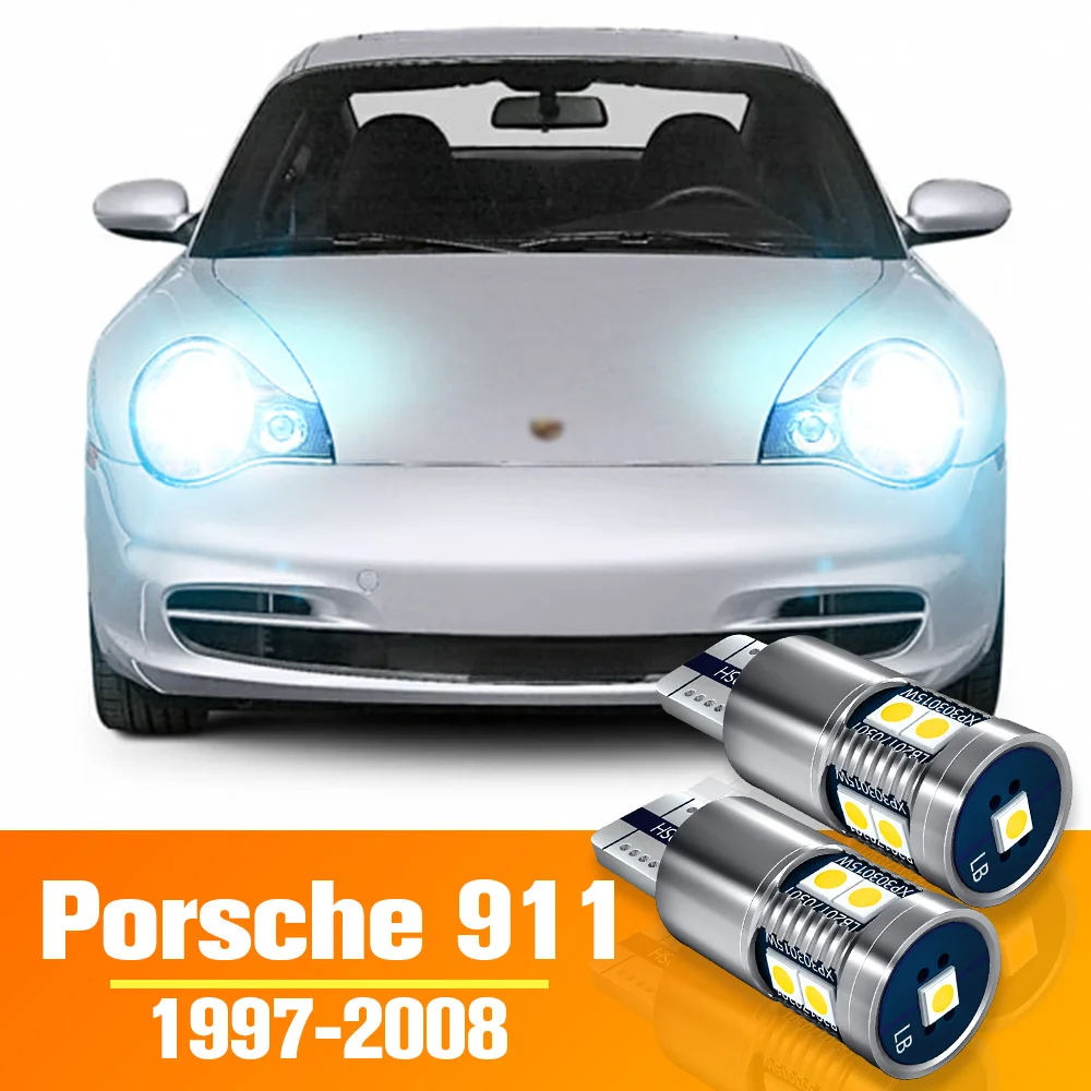 2 шт. светодиодный стояночный фонарь для Porsche 911 996 997 аксессуары лампа 1997-2008 2000 2001