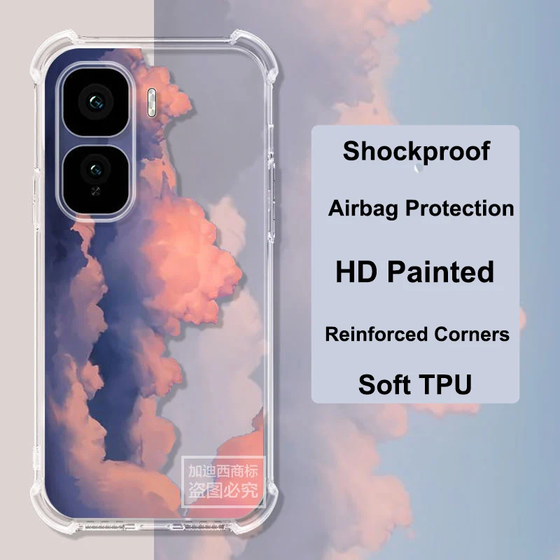 Чехол для телефона Vivo iQOO Neo10 Pro прозрачный универсальный чехол из ТПУ с четырьмя