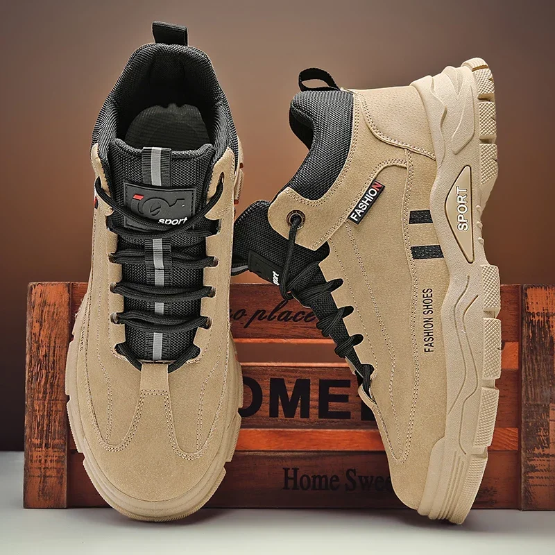 

Mens Winter Boots Snow Hiking Sneakers Water Resistant Mid Ankle Work Casual Hiker Trekking Outdoor Anti Slip Waterproof Shoes