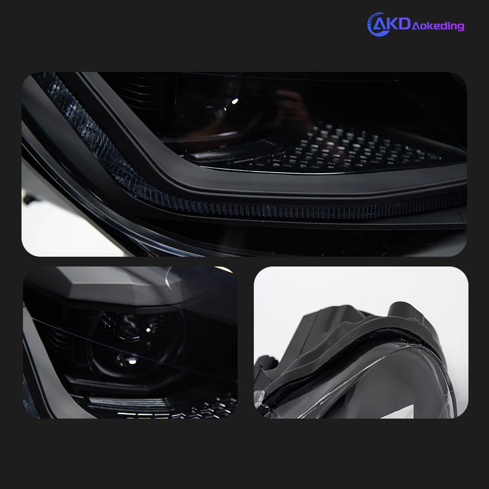 Фара AKD для VW Golf 6 MK6, светодиодная фара 2009-2012, Golf6, ДХО, указатель поворота, дальний свет, линза-проектор Angel Eye (art.: 3920db05bf95d) - 3920db05bf95d
