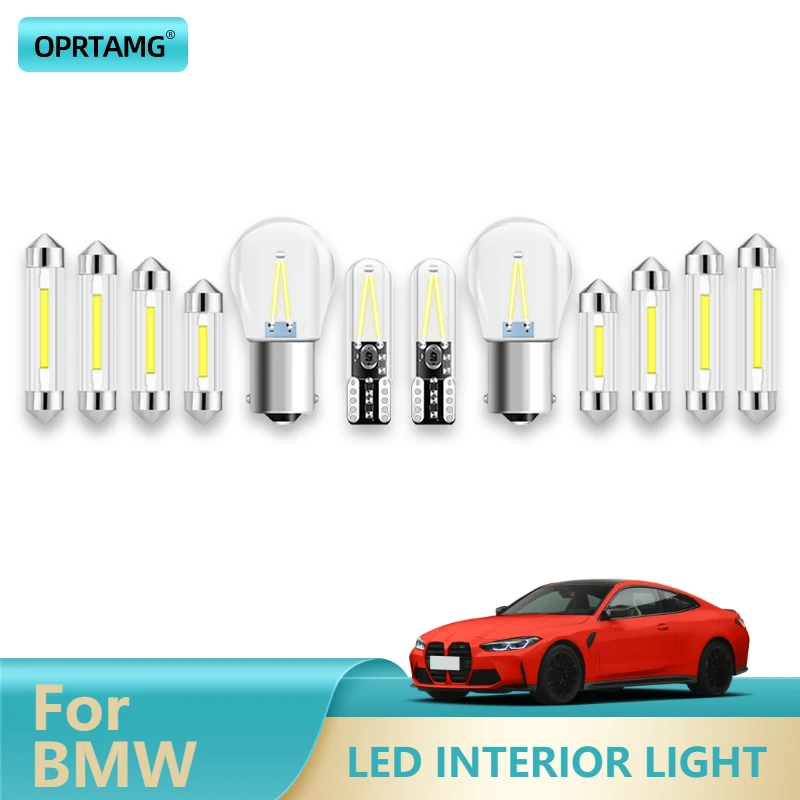 

OPRTAMG Car Accessories LED Interior Light T10 For BMW E46 E90 E39 E87 E81 E60 G30 E30 F20 X Series M Series 1 2 3 5 7 Series