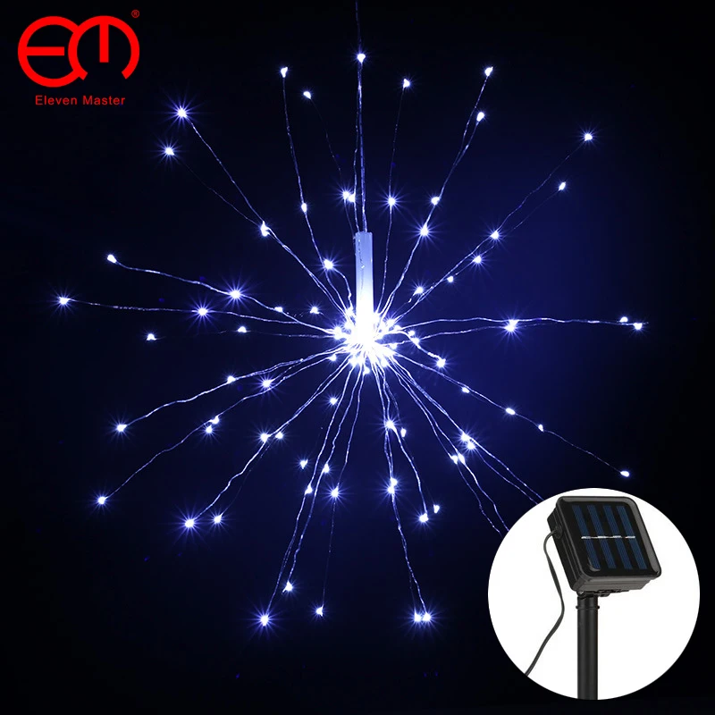 

LED Solar Light Christmas Decoration Starburst String Lights Firework Lights 8 Mode LED Fairy Lights for Garden Party Xmas Deco