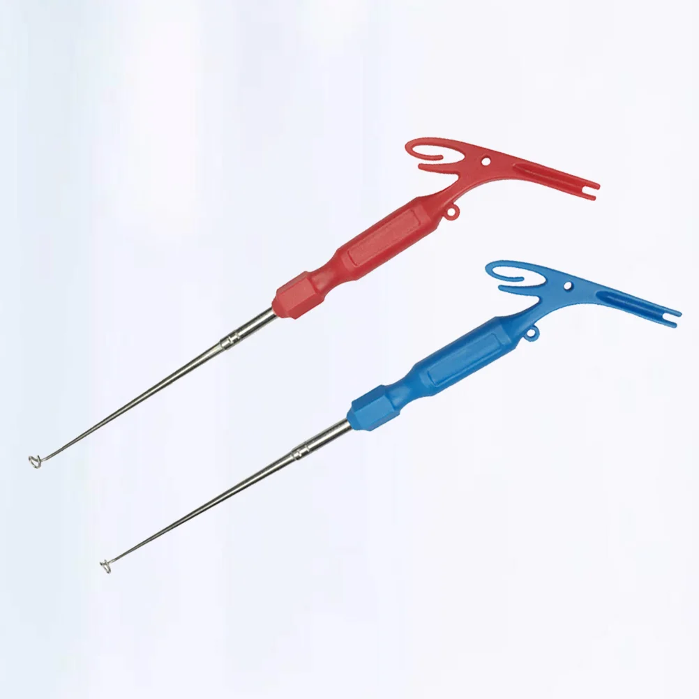 

2PCS Hook Remover Stainless Steel Portable Lightweight Hook Tying Device for Detaching Decoupling Fishing