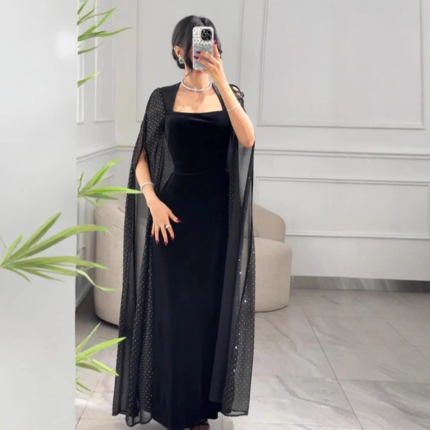 Бархатное платье Naupang