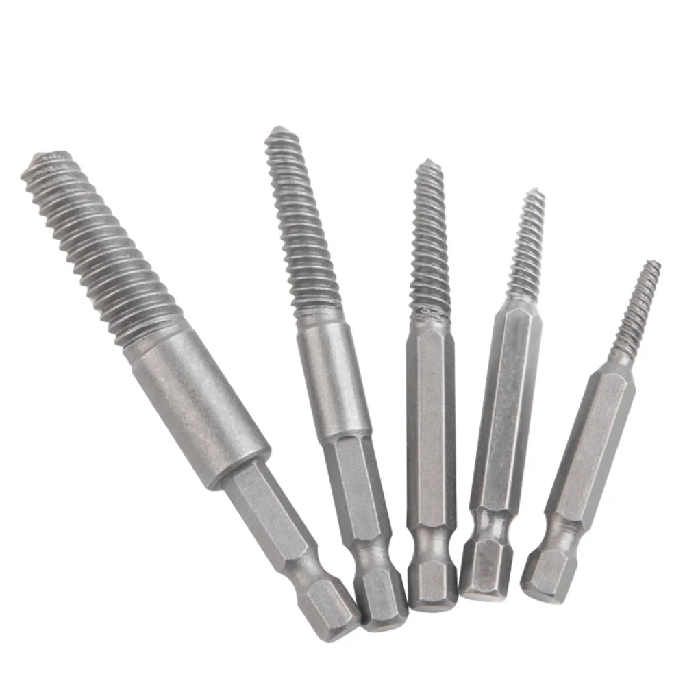 

5pcs Hexagonal Handle Broken Head Screws, 60mm Black Quick Release Electric Hexagonal Broken Wire Removal Tool Set