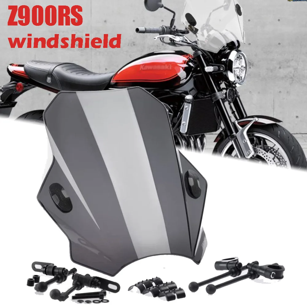 

For KAWASAKI Z400 Z750 Z800 Z900 Z900RS Z1000 Z1000SX Z250 Z300 Z650 Windscreen Windshield Wind Deflector