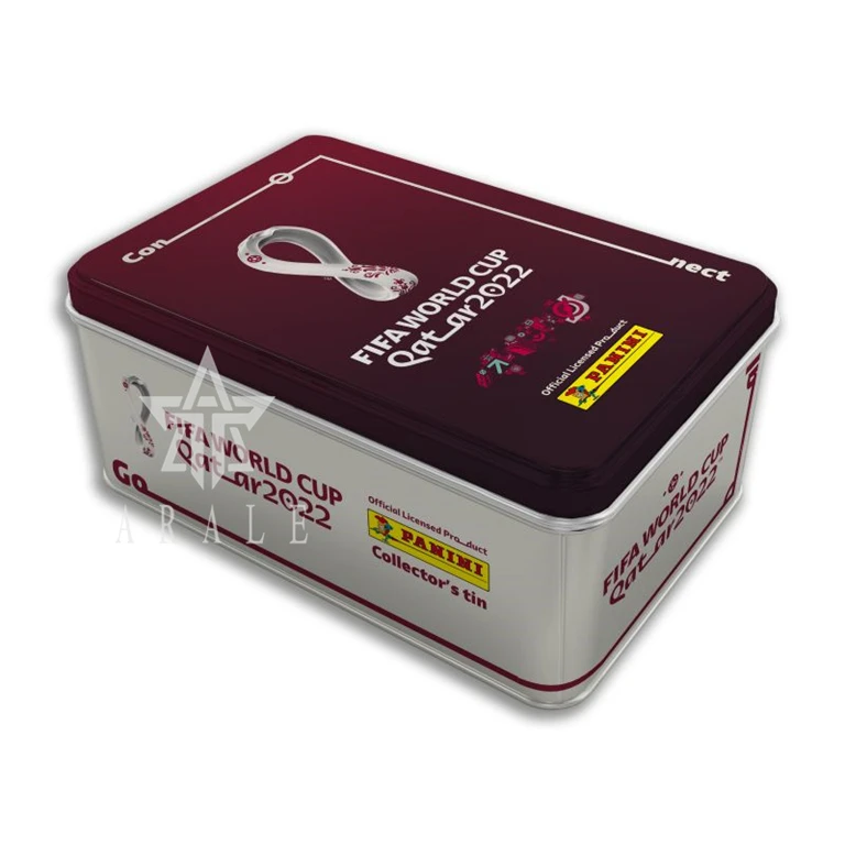 

Оригинальная коллекция Panini 2022 для фанатов чемпионата мира в Катаре, большая железная коробка для ФИФА Panini Adrenalyn XL