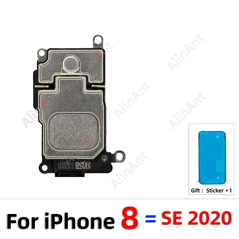 Фото OEM-наклейка + гибкий шлейф для iPhone 11 Pro X Xr Xs Max 6 6s 7 8 Plus SE, нижний динамик, зуммер, громкоговоритель, гибкий кабель №5