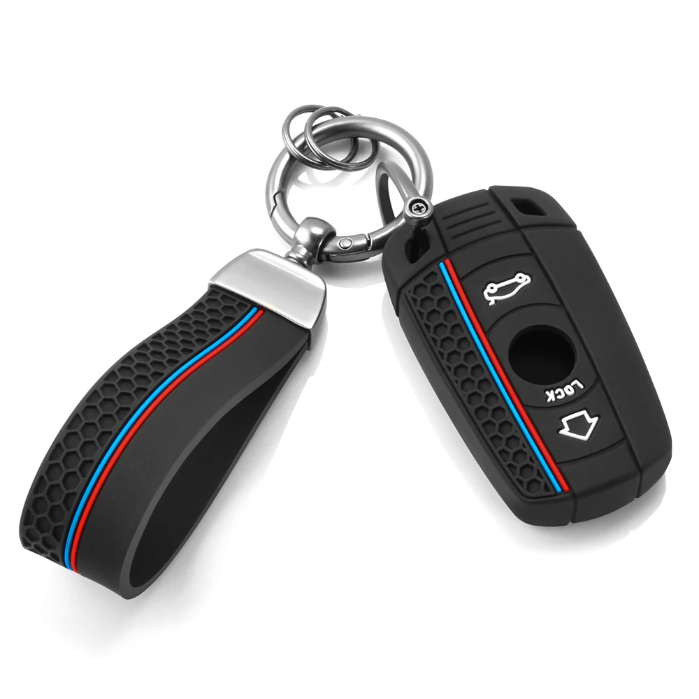

Силиконовый Чехол Для Ключей BMW E60 E61 E70 E81 E87 E90 E91 E92 X1 X3 X5 1 3 5 6 Series Z4, Аксессуар Для Автомобильного Бре...