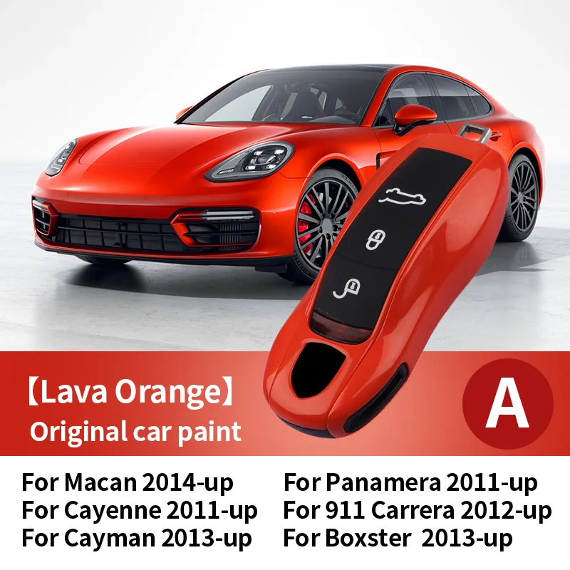 Чехол для автомобильного ключа Porsche Macan Boxster Cayman Panamera 718 911 Taycan |