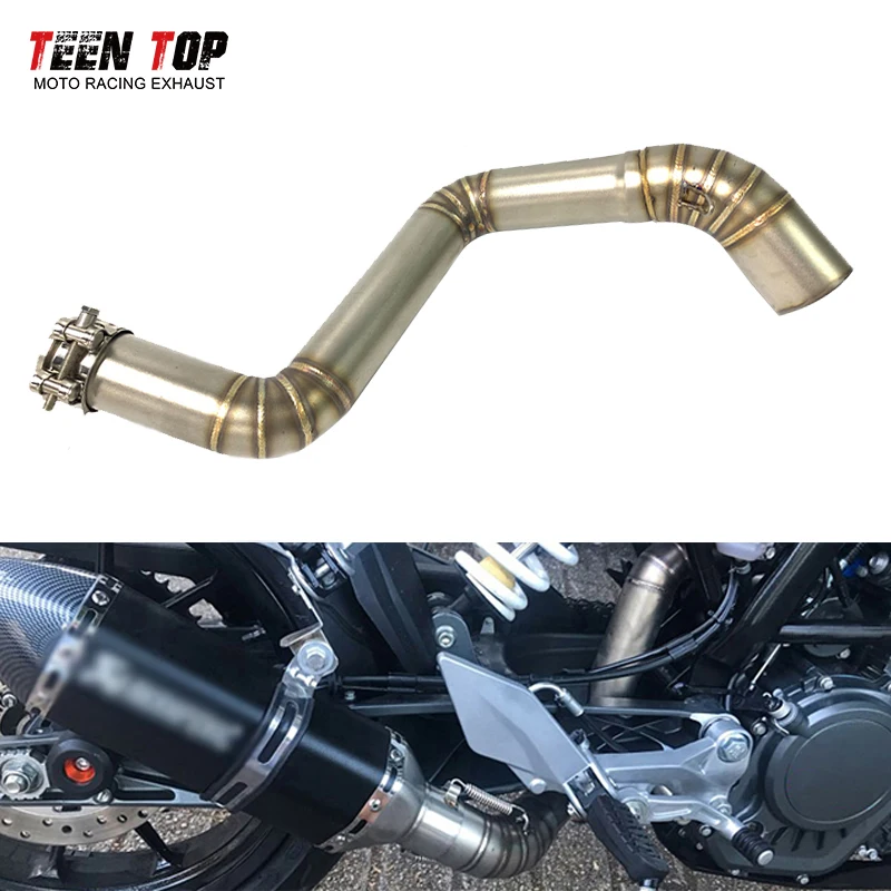 RC390 Decat Pipe для KTM Duke 125 200, выхлопная труба среднего звена Duke 125, выхлопная труба среднего подключения для мотоцикла Duke 290 Escape Moto (art.: 3920ccd401522) - 3920ccd401522