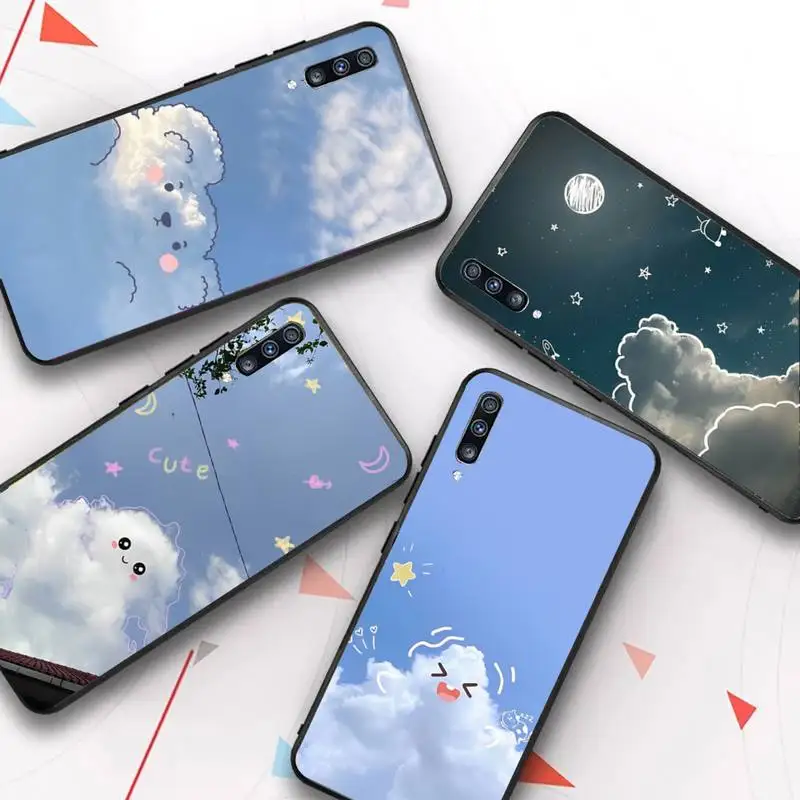 

Cartoon Funny Cloud Phone Case for Samsung S20 lite S21 S10 S9 plus for Redmi Note8 9pro for Huawei Y6 cover