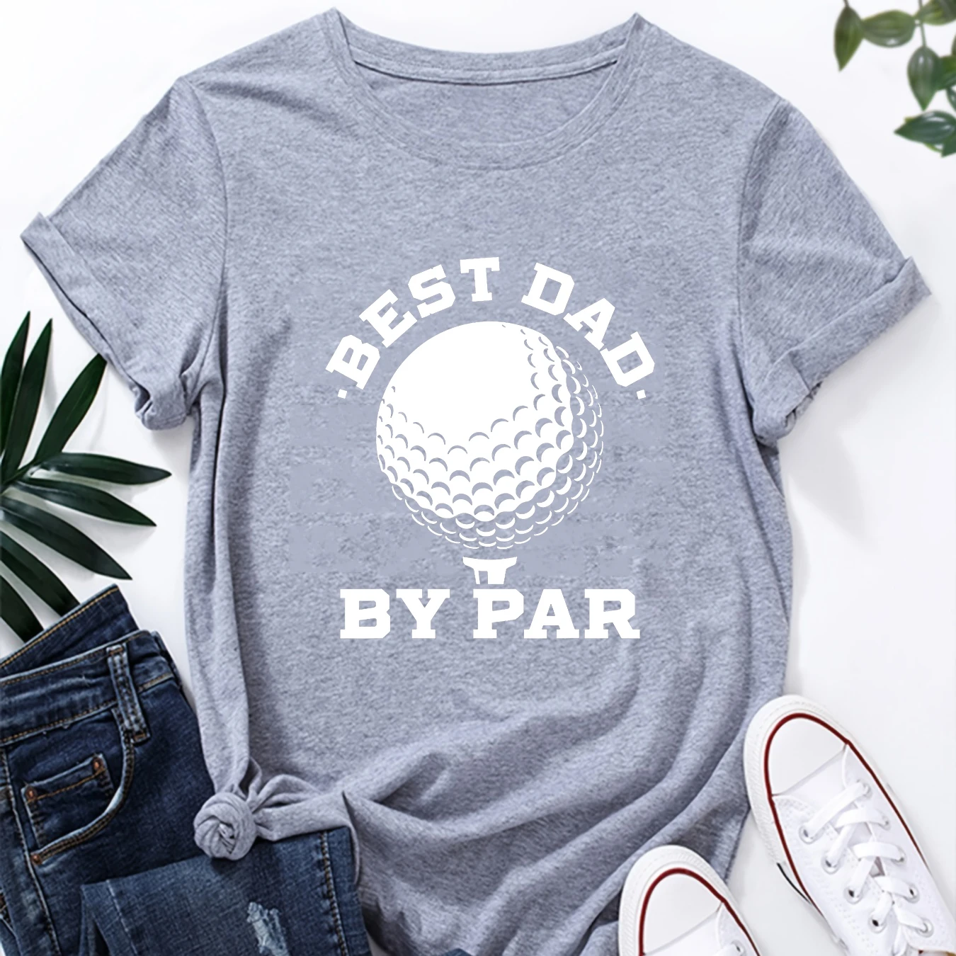Женская футболка с коротким рукавом и принтом Best Dad by Par-Funny летняя для игры в гольф
