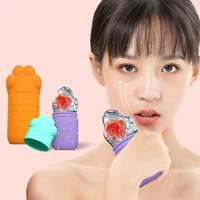1pc silicone ice cube cups reusable facial ice roller reduce acne eye lift face massager skin care ice balls eye massage device