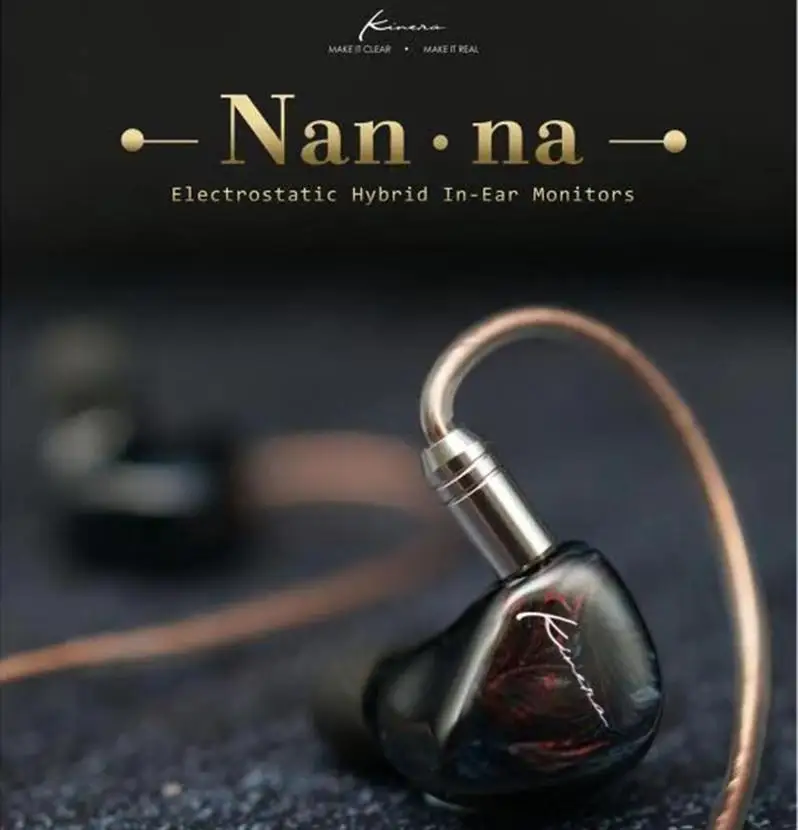 Фото KINERA Nanna 2.0 Pro Электростатические внутриканальные наушники (IEMs) 2EST+1DD+1BA, гибридные, Hi-Fi, для прослушивания музыки, студийные, с глубокими басами, для аудиофилов, 0.78 мм №1