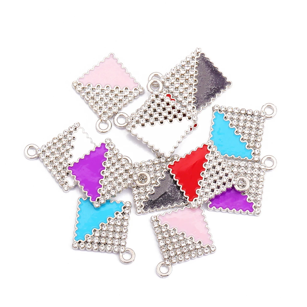 10 шт. подвеска из цинкового сплава с яркими бриллиантами