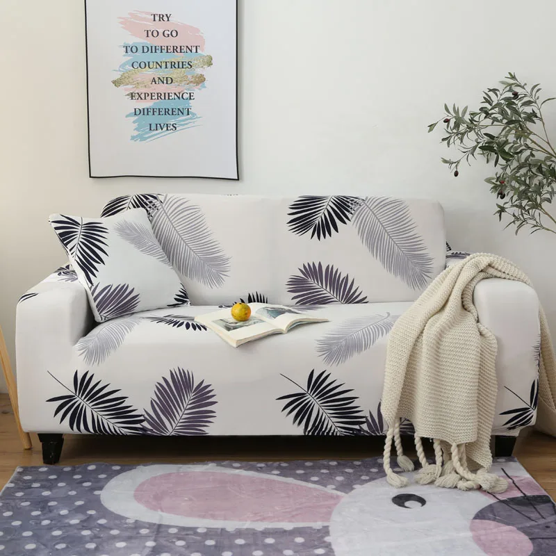 

Floral Printing Elastic Slipcovers Stretch Sofa Covers for Living Room Corner Couch Cover Sectional Armchair Cover 1/2/3/4 seat