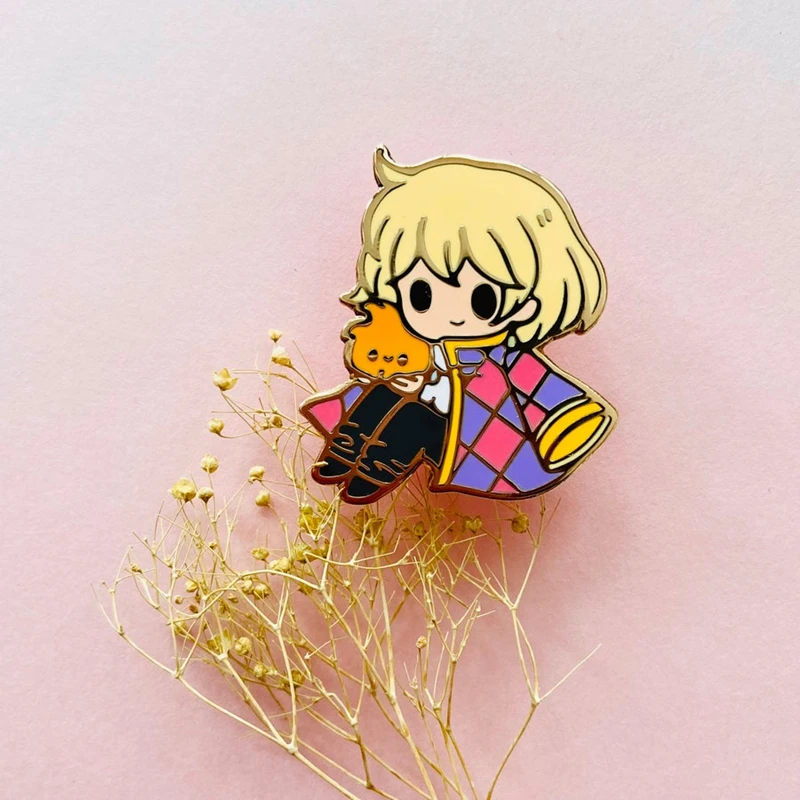 

Cartoon Anime Character Kawaii Hal Hard Enamel Badge Brooch DIY Backpack Collar Pin Party Gift Jewelry Animal Pin Decorate