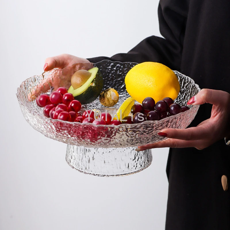 Креативная художественная тарелка для фруктов бокал с рисунком ледяной росы