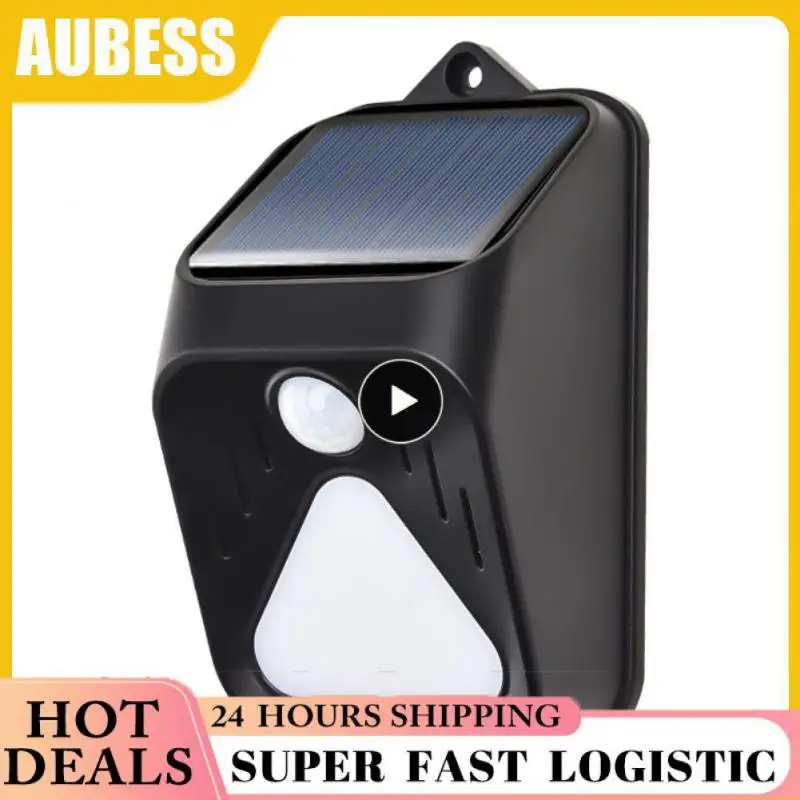 

Human Body Induction Warning Light Drives Animal 100 Db Alarm Remote Control Alarm Flash Solar Charge 800 Mah Led Lights