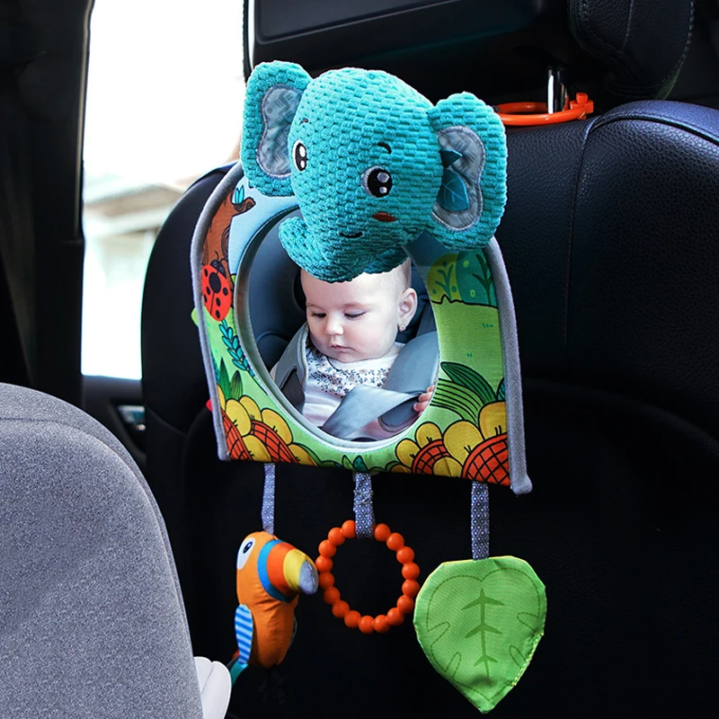 

Cute Baby Car Mirror Child Baby Rear Facing Mirror View Back Seat Mirror Safety Seat Accessories Adjustable Kids Rearview Mirror