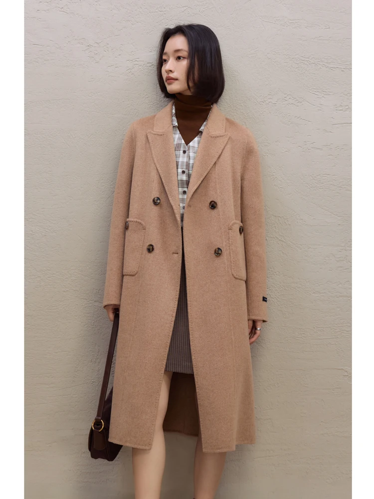 Ziqiao маленький мужской двусторонний дафлкот из ангоры женская зимняя новинка 2023