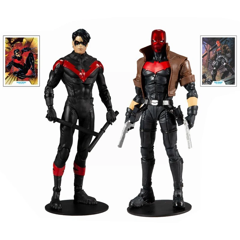 

Genuine McFarlane Toys 7-inch DC Multiverse Nightwing VS RED Hood Action Figure Model Decoration Collection Toy Birthday Gift