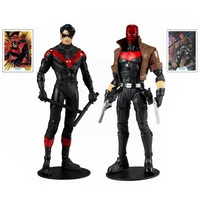 genuine mcfarlane toys 7 inch dc multiverse nightwing vs red hood action figure model decoration collection toy birthday gift