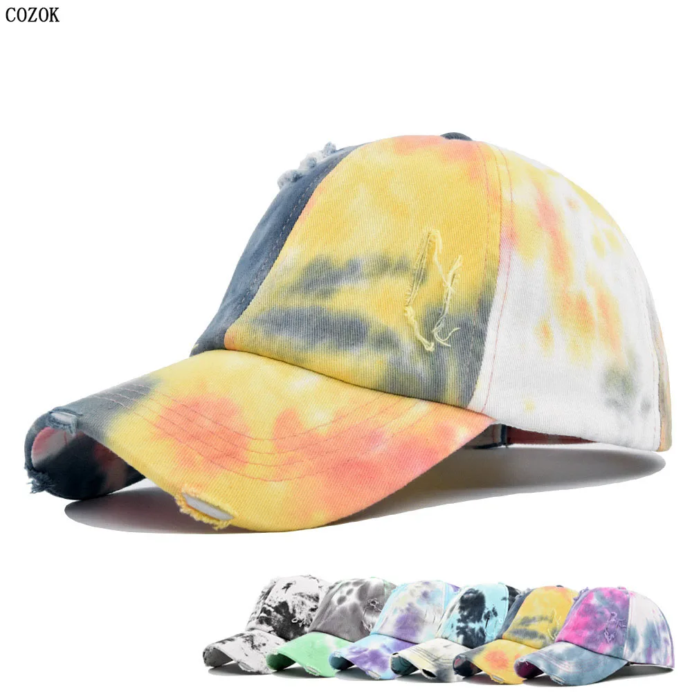 

The New Ripped Graffiti Baseball Cap Summer Sun Protection Czapka Z Daszkiem Fashion Trend Chapeu Wild Casquette Deportes Y Ocio