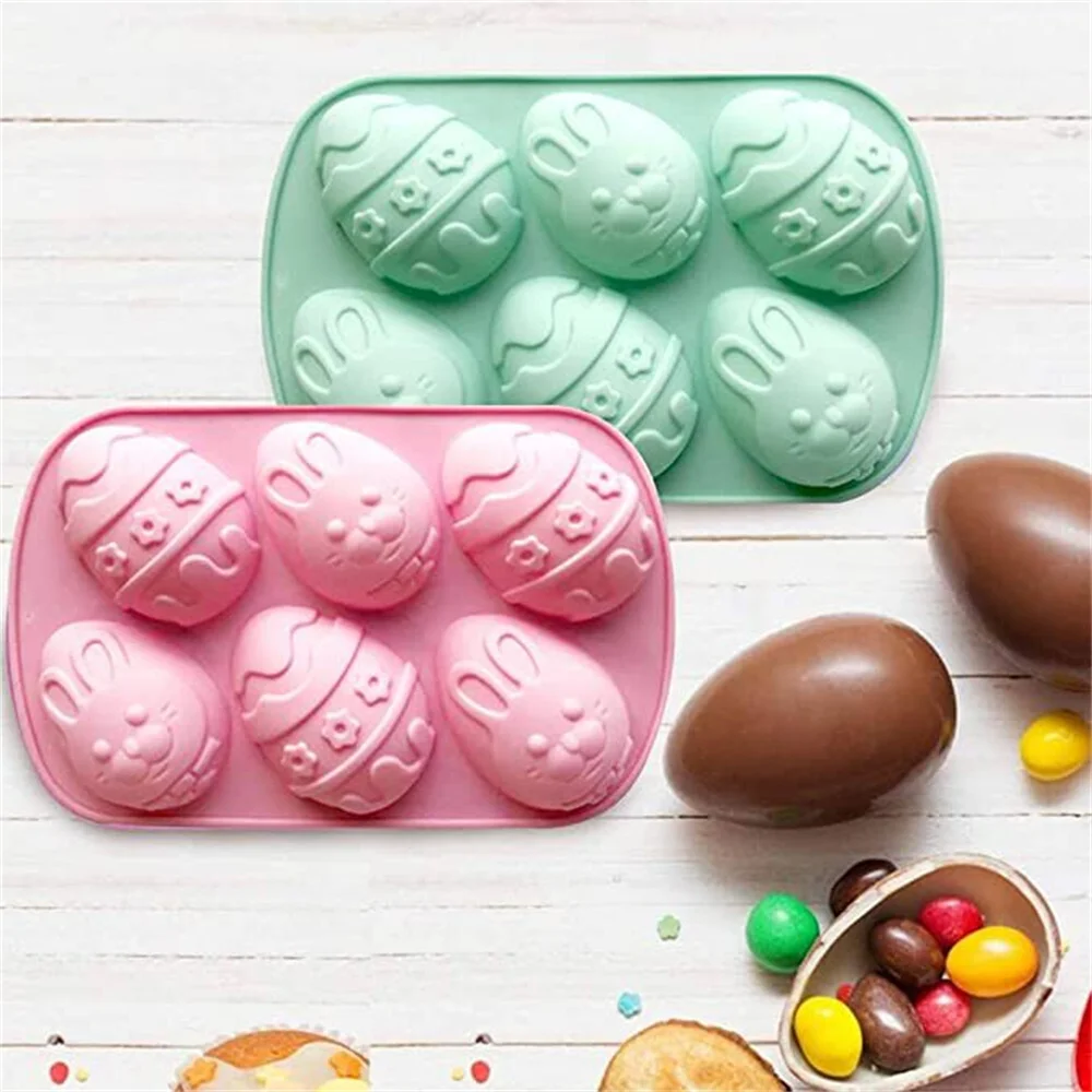 

Kitchen Tools Silicone Cake Mold Baking Mold Easter Bunny Chocolate Cake Baking Mold Easy To Demoulding Easter Egg Ice Mould