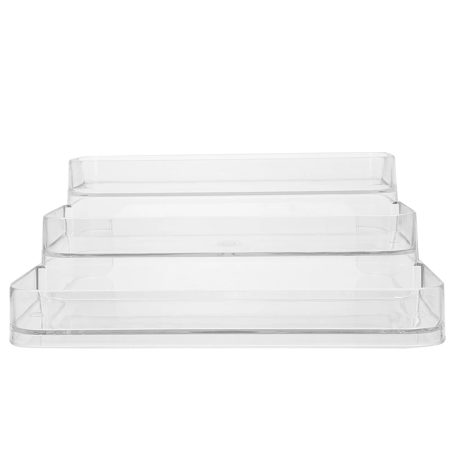 

Organizer Rack Acrylic Storage Shelf Display Holder Stand Tier Water Bottle Sundriestray Multi Desktop Clear Table Layer Risers