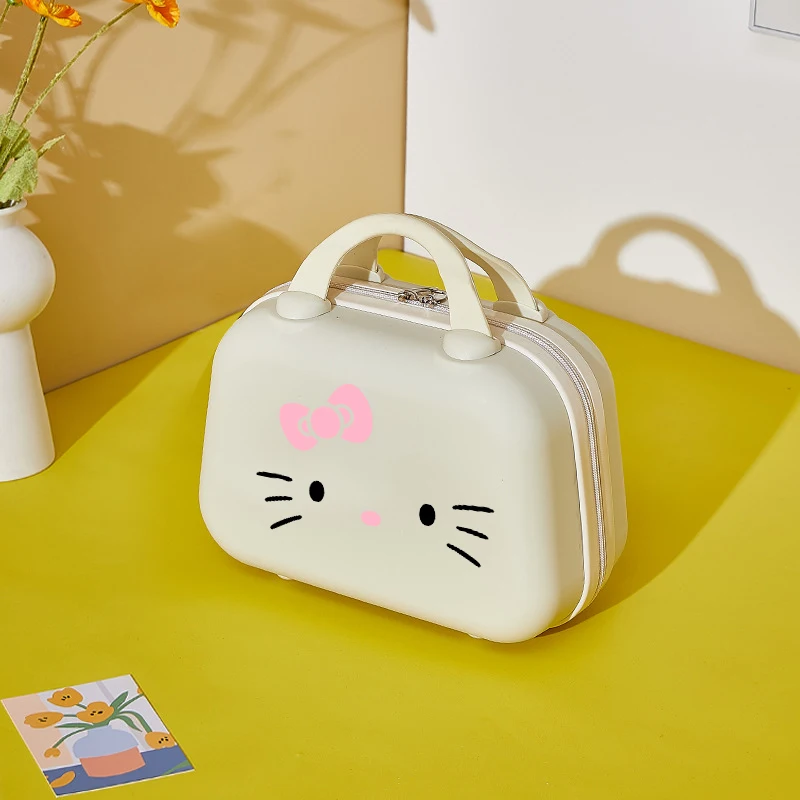 

Hello Kitty Anime Luggage Can Be Boarded Small Suitcase Portable Student Women Clothing Shoes Tool Makeup Bag Girls Accessories