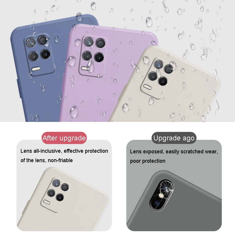 square liquid silicone phone case for oppo realme 8 pro 8i 7 7i 6 6s 5 5s 5i gt neo2 gt2 x x2 xt k3 anti fall soft tpu cover free global shipping