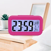 led digital clock with backlight snooze alarm clocks modern minimalist home decoration batteries powered temperature calendar