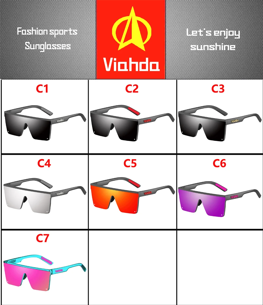 Фото Новые поляризационные очки VIAHDA для мужчин и женщин, спортивные, для вождения, солнцезащитные, UV400, для рыбалки, походов, без коробки №5