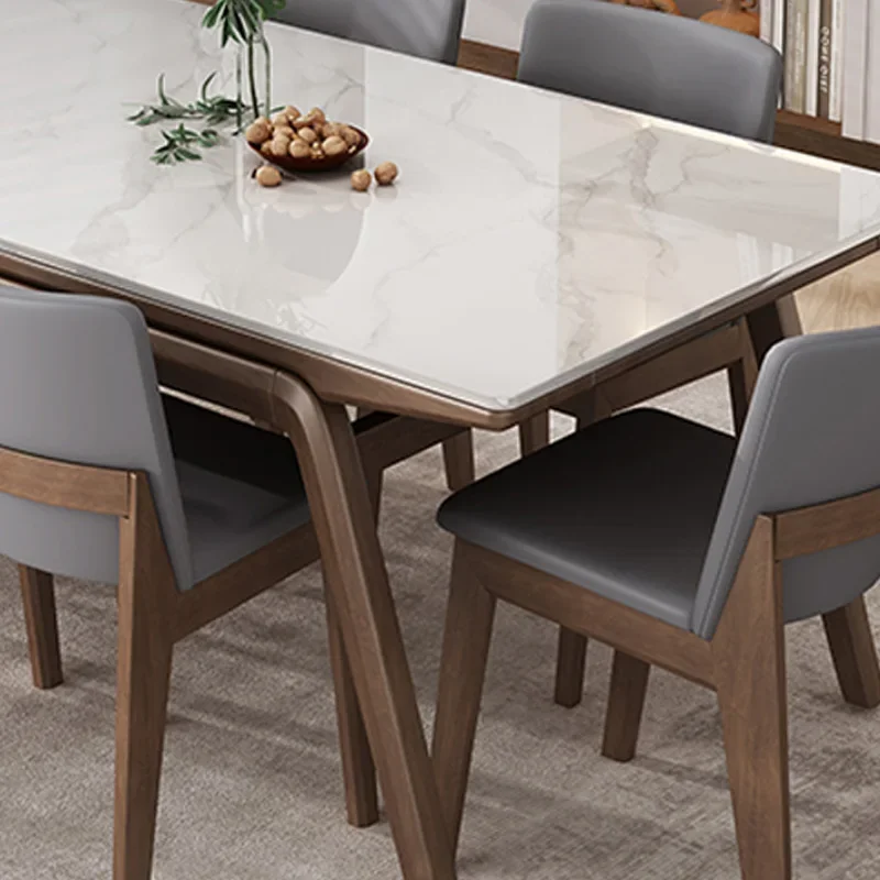 Скандинавский минималистичный обеденный стол библиотека современный