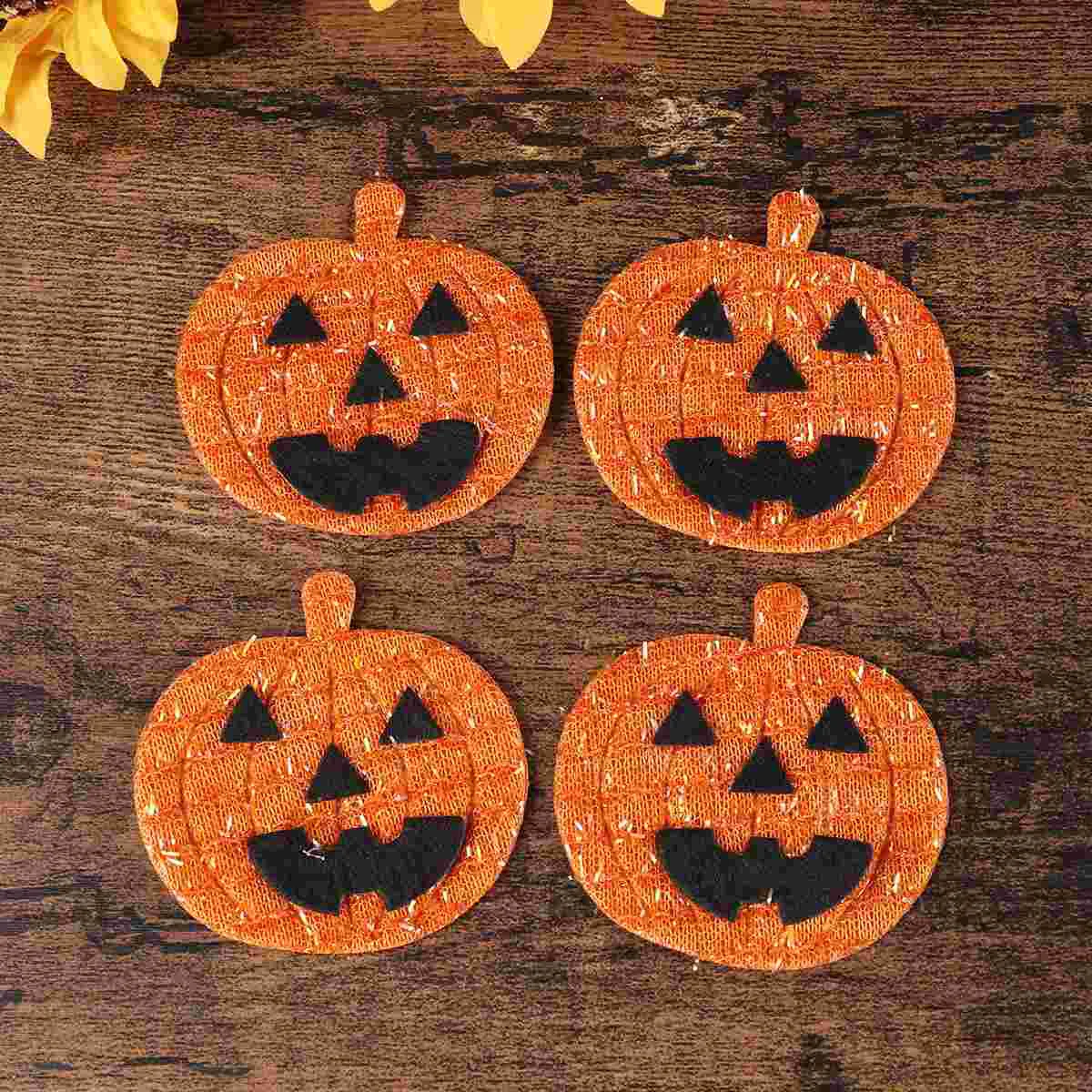 

Pumpkinclothesappliques Diy Sticker Decor Handicrafts Accessories Embroidered Spider Holes Jackiron