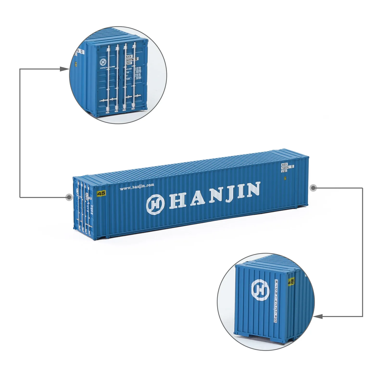 C15010 Evemodel N шкала 45 футов грузовые контейнеры с магнитами 1:160 'грузовая коробка