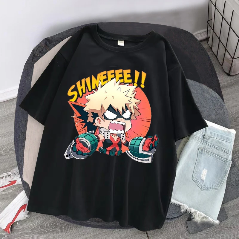 

Japanese Anime My Hero Academia T Shirt Men Kawaii Summer Tops Tshirt Funny Boku No Hero Academia Cotton Print Tee Unisex Female
