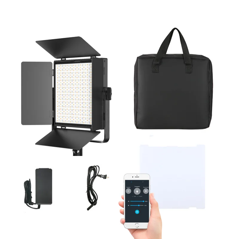

Litufoto APP Control 60W Portable Photographic Lighting Youtube LED Camera Vlogging Video Studio Live Steaming