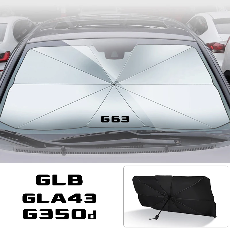 

Customize For Mercedes Benz G63 G350d G500 GLA GLA43 GLB GLC GLC43 GLE GLK GLE GLS 63 portable Foldable Car Sunshade Umbrella