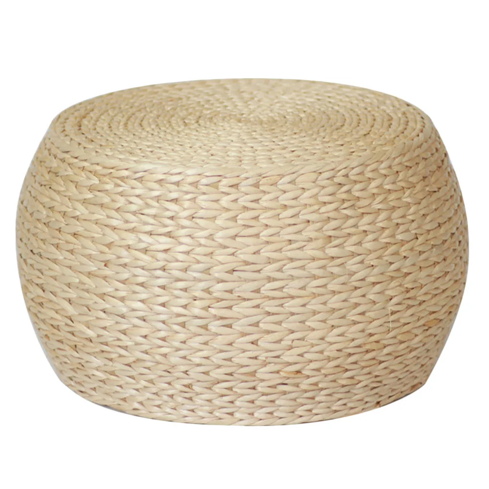 

Hand Woven Cushion Floor Mat Kids Knit Bean Bag Floor Chair Traditional Japanese Tatami Yoga Pillow Bean Bag Ottoman