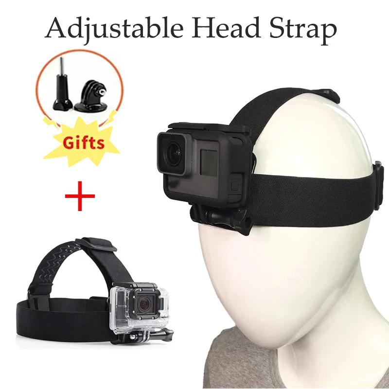 

Adjustable Head Strap Mount for DJI Osmo Action 3 GoPro Hero 11 Mini 9 Insta360 X3 AKASO Xiaoyi Yi 4k Action Cameras Accessories