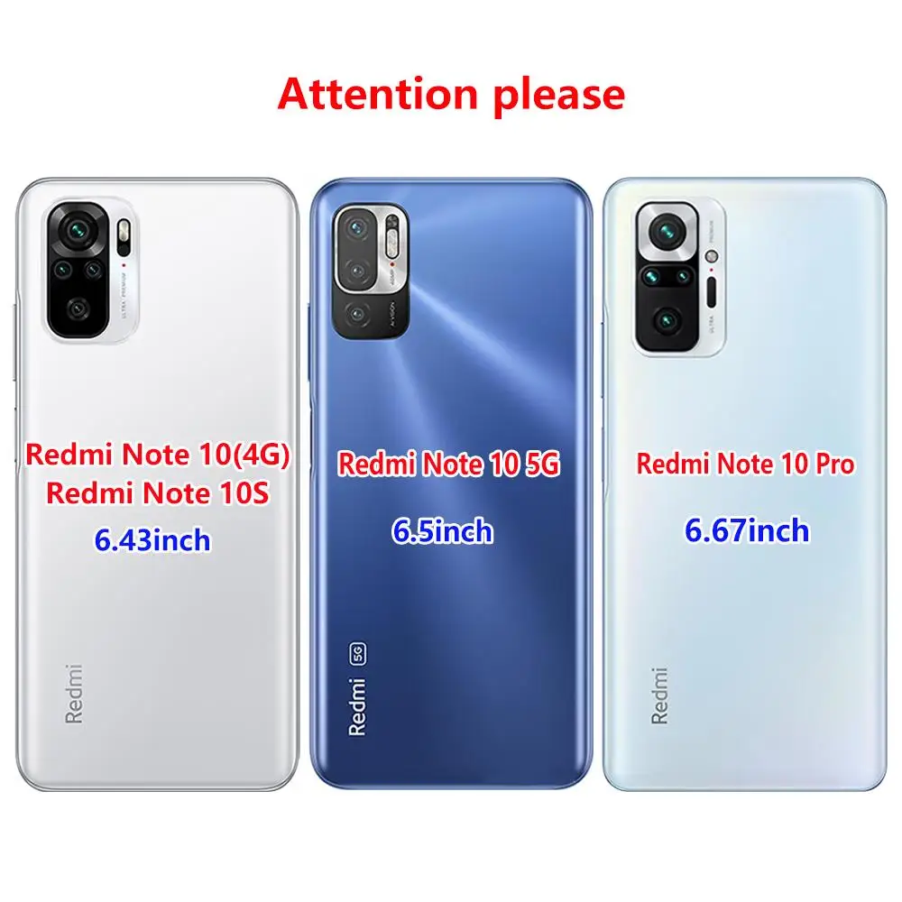 For Xiaomi Redmi Note 10 Case 4G 5G cover For Redmi Note 10 Pro Global Version Phone back Cover redmi Note 10s Bumper Etui Funda