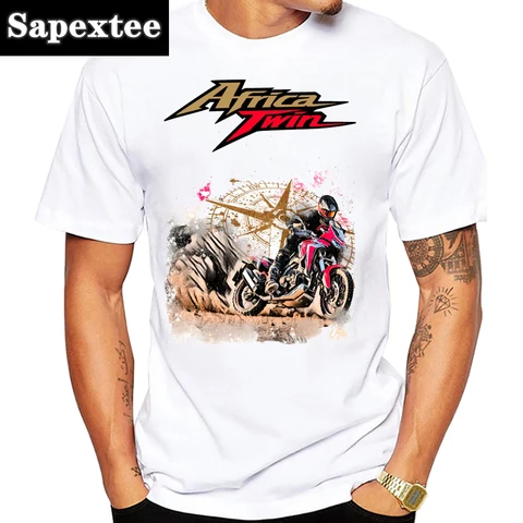 Африканская футболка Twin CRF1100 Motorcycle GS Adventure Мужская футболка Moto Mountain Riding Спортивная одежда Топы Хип-хоп Повседневные футболки для мальчиков