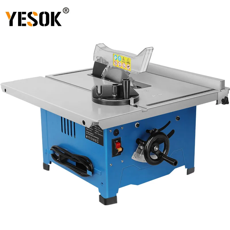 

YESOK 8 inches Woodworking Table saw 1800W Home electric Multifunction Precision dustproof Woodworking furnish Cutting Machine