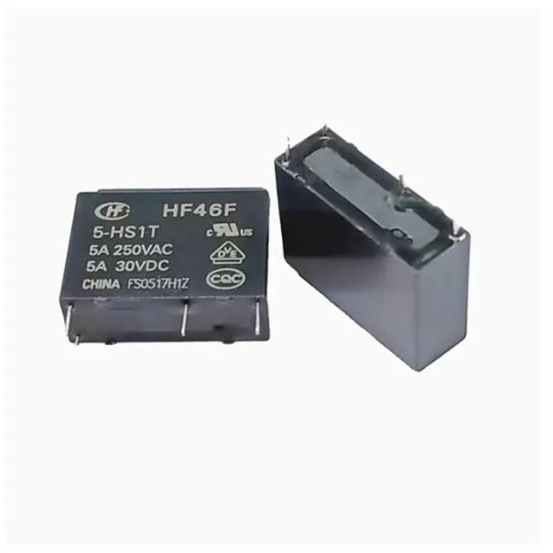 HOT NEW relay HF46F-5-HS1T HF46F5HS1T 5V DCV5 5VDC 4PIN