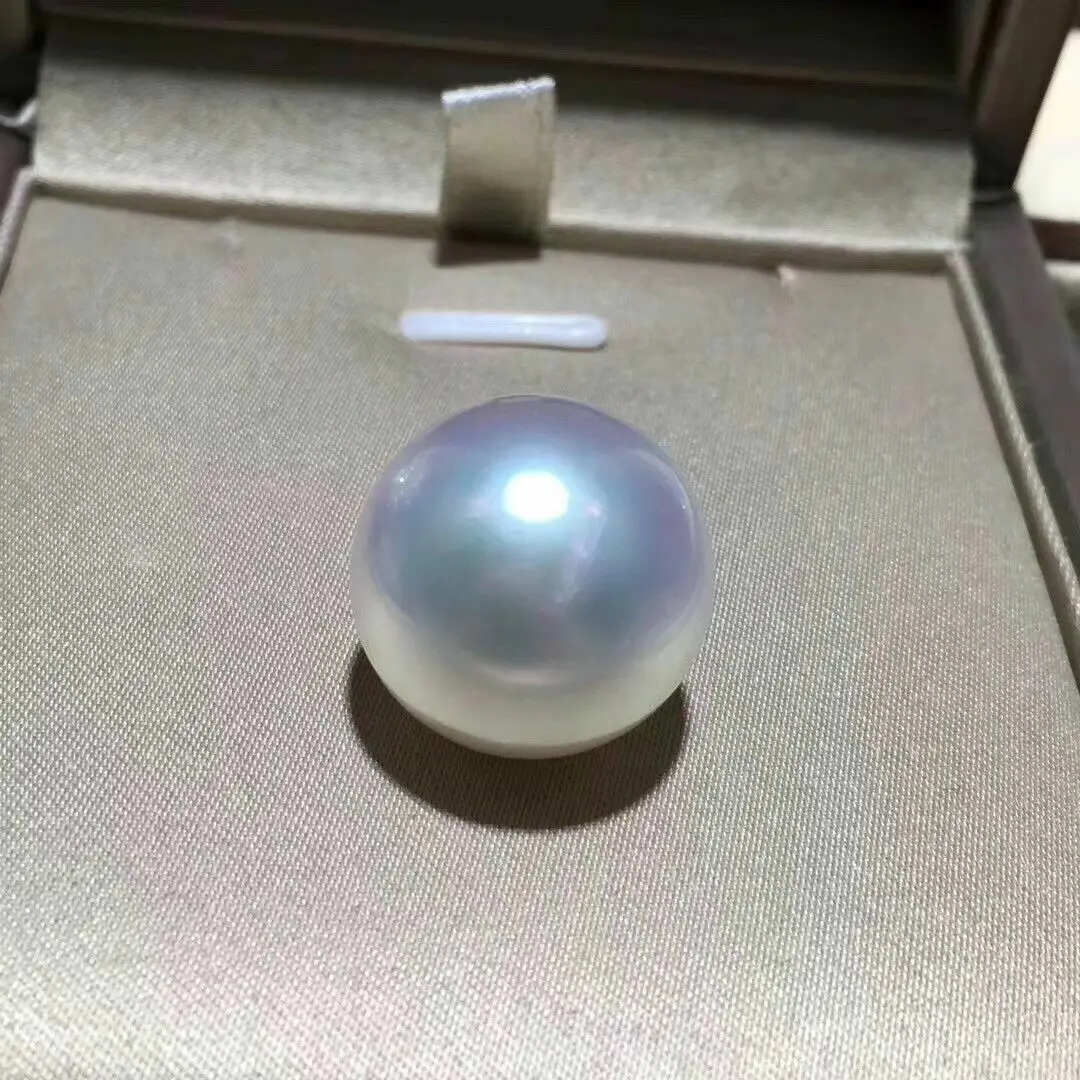 1 шт. очаровательные Изящные натуральные AAAA Южное море 7,8-8,1 мм белые бусины с жемчугом бесплатная доставка для кольца, подвески и серьги