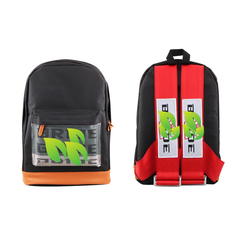 

Universal JDM Car Seatbelt Fabric Bride Backpack Car Canvas SPR BR TK Backpack Racing Harness Shoulder Straps