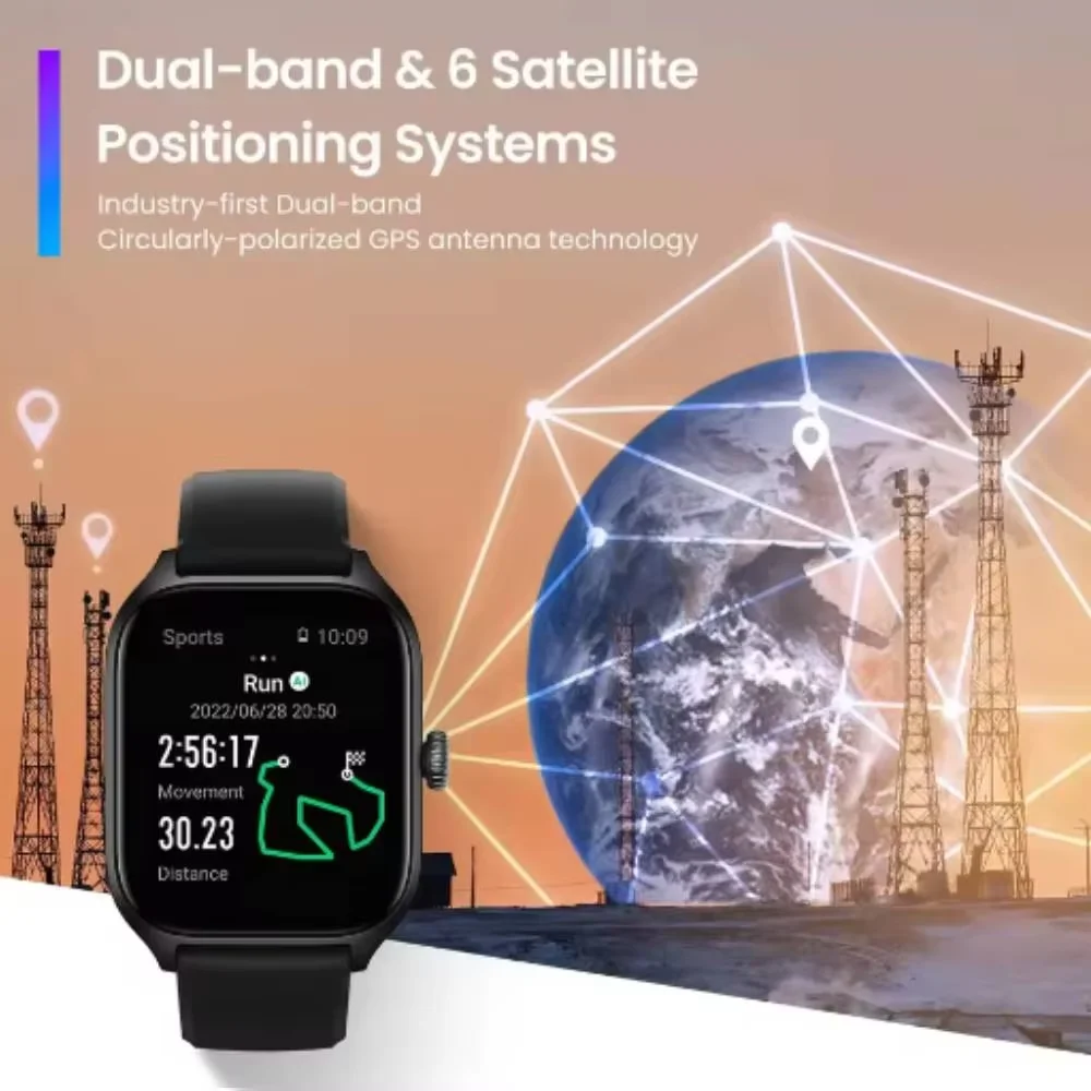 Фото Новые женские умные часы Amazfit GTS 4, диаметр 42 мм, OS Zepp с GPS Alexa, встроенный 24-часовой мониторинг сердечного ритма для iOS Android №5
